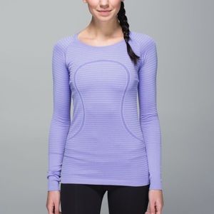 Lululemon striped swiftly long sleeve